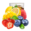 Bluberry sour rapsberry-Strawberry mango -Lemon cola