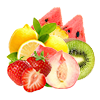 Tropical fruit-Strawberry watermelon-Lemon peach